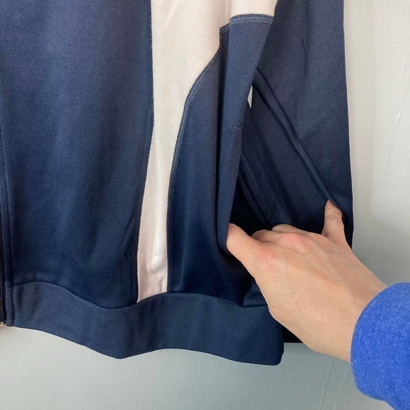 Vintage FILA Sport Navy Blue Orange 90s Women's Full Zip Track Jacket Size 1X - Picture 14 of 16